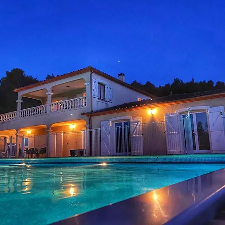 Vila Villa In Montbrun With Pool & Vineyard Views, Cleaning Included